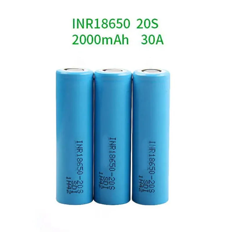 1-10pcs High Power 20S INR 18650 Battery 2000mAh 30A 3.6V Rechargeable Lithium ion Battery For Flashlight Games Console