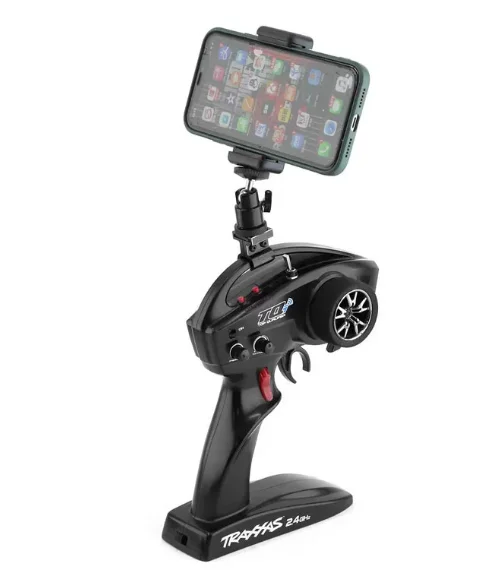 Aluminum Alloy Phone Holder Mount for Traxxas TRX4 TRX6 E-Revo Rustler T-Maxx RC Transmitter Remote Control