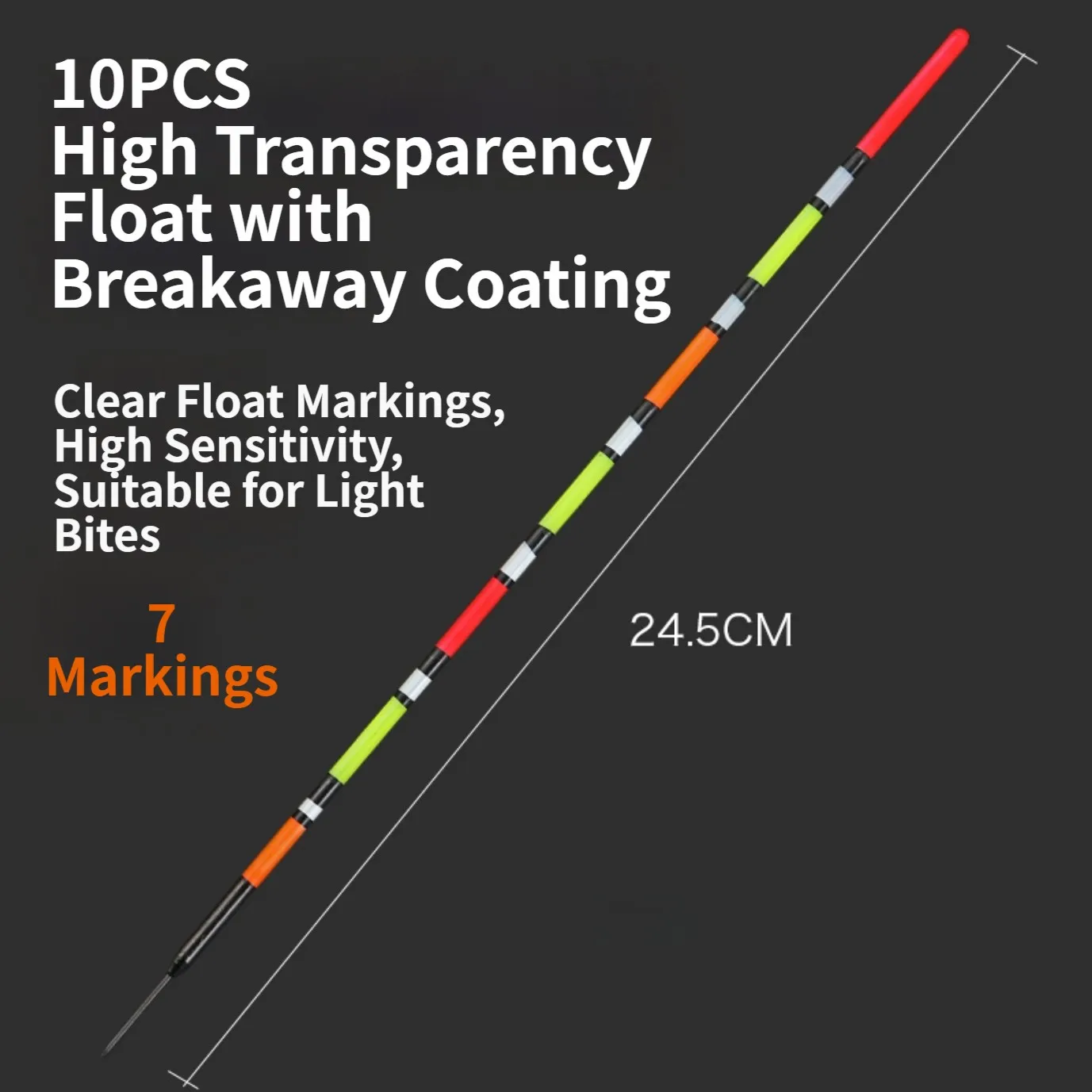Straw Float with Quick Insert and Hollow Structure for Crucian Carp Fishing Enables Superior Detection of Light Fish Bites
