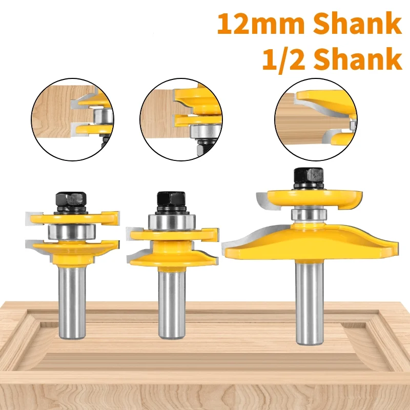 Stile&Rail Assembles-Roman Ogee Bit Router Bit Cove 1-3/4 Carbide Cutters Woodeorking Milling Cutter For Wood End Mill