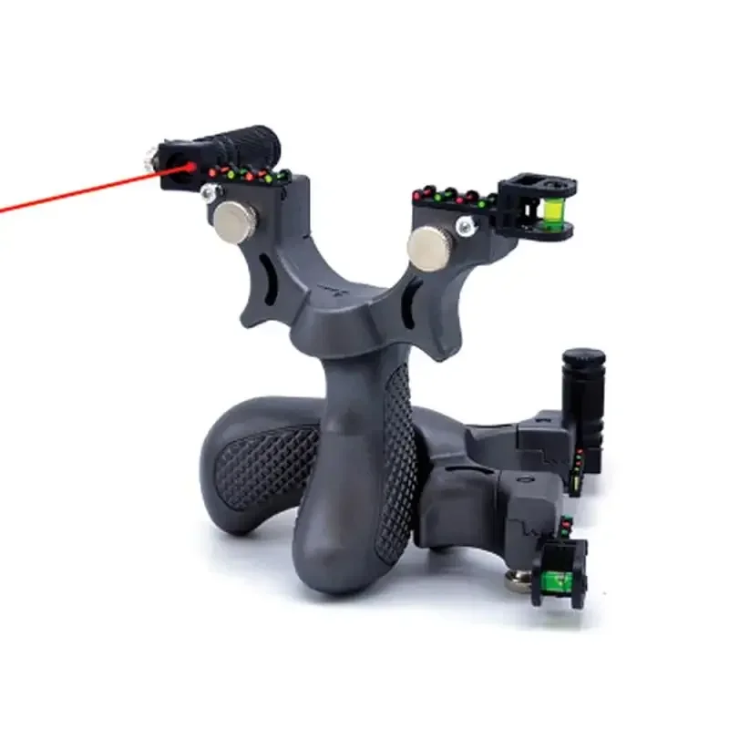 

Инфракрасная лазерная рогатка 98k с плоской резиновой лентой и уровнем инструмента для спорта на открытом воздухе, охоты, стрельбы, катапульты из рогатки