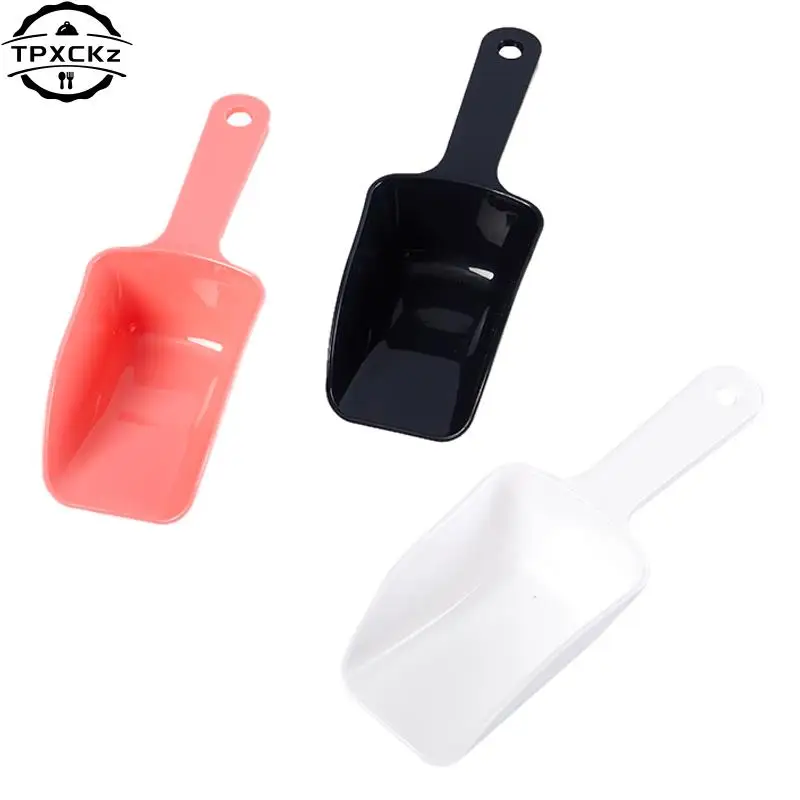 Plastic Bar Candy Scoop Shovel Scoop Round Bar Pub Home Ice Cubes Spice Candy Flour Nut Scoop Spoon Wedding Buffet Kitchen Tools