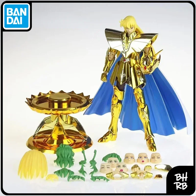 CS Model Saint Seiya Myth Cloth EX Virgo Shaka w Andromeda Shun Head+Lotus Base 24K/OCE Gold Knights of the Zodiac Action Figure