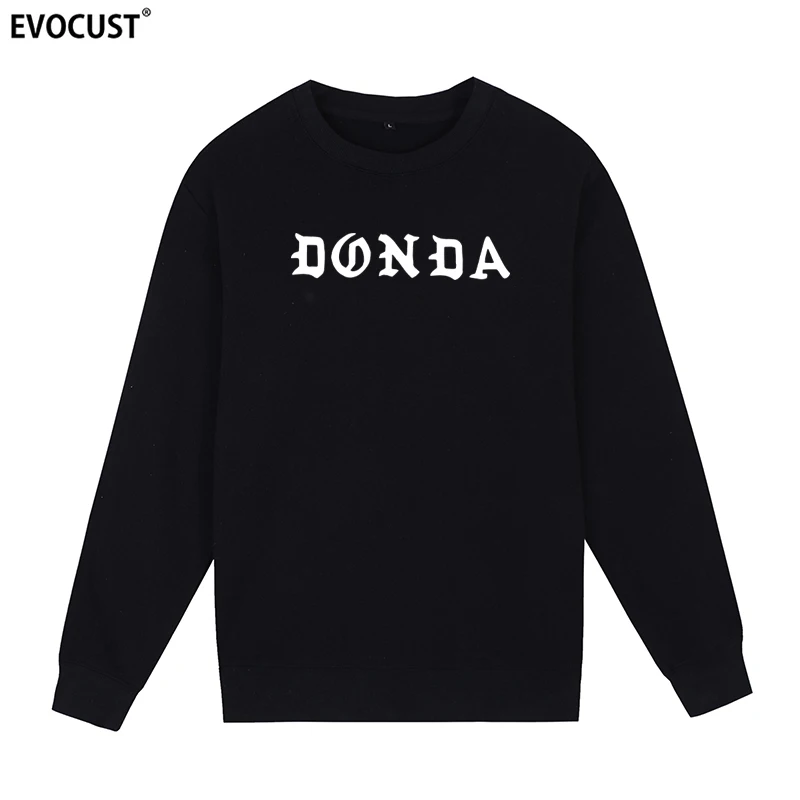 donda Kanye West black Hip Hop Sweatshirts Hoodies men women Skate unisex Combed Cotton