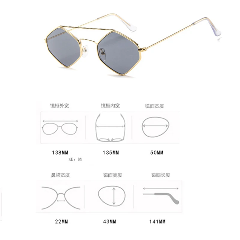 القط العين الطيار نظارات شمسية معدنية النساء الرجال نظارات شمسية فاخرة في الهواء الطلق الترفيه اليومي النظارات سيدة رجل نظارات واقية UV400 #6
