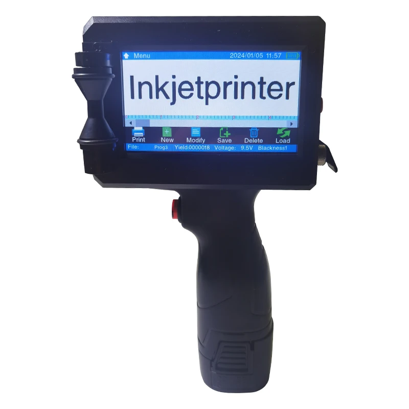 Handheld Portable Industrial Printer 12.7mm Plastic Valid Period Compact Coder for On-the-Go Label Printing