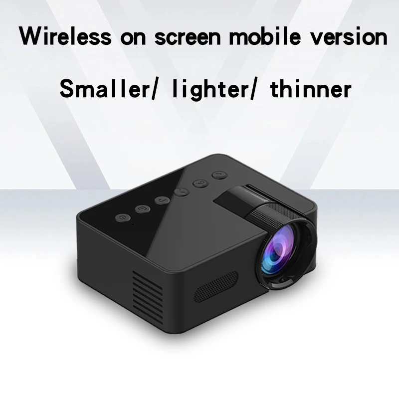 YT100 household lightweight portable projector, small portable dormitory student film and television projector