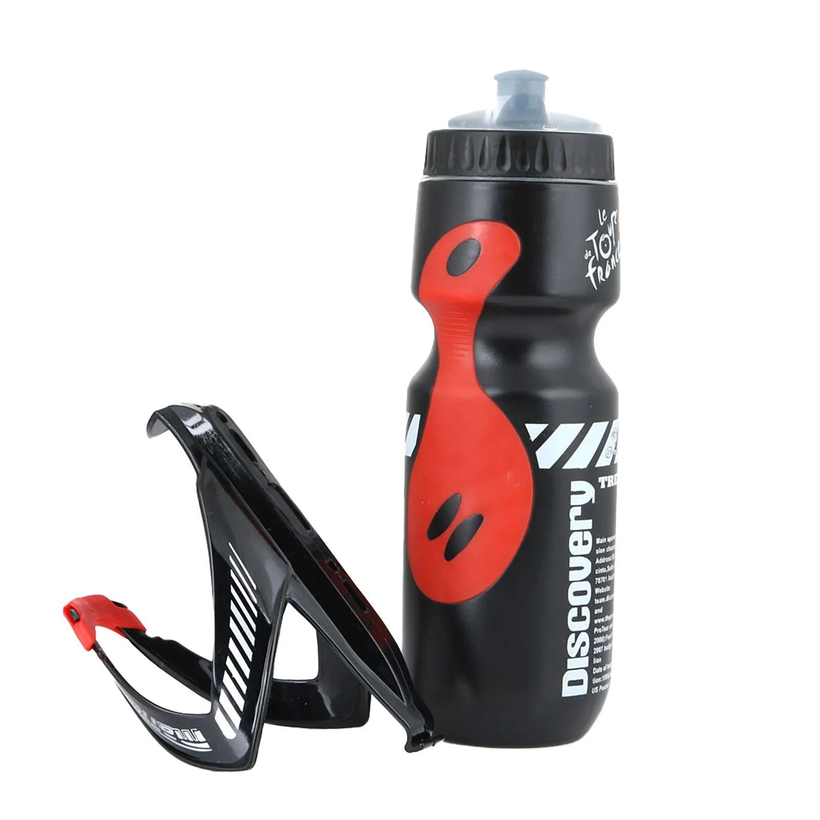 750ml Sports Water Bottle with Bottle Holder and Mountain Bike Holder with Attac