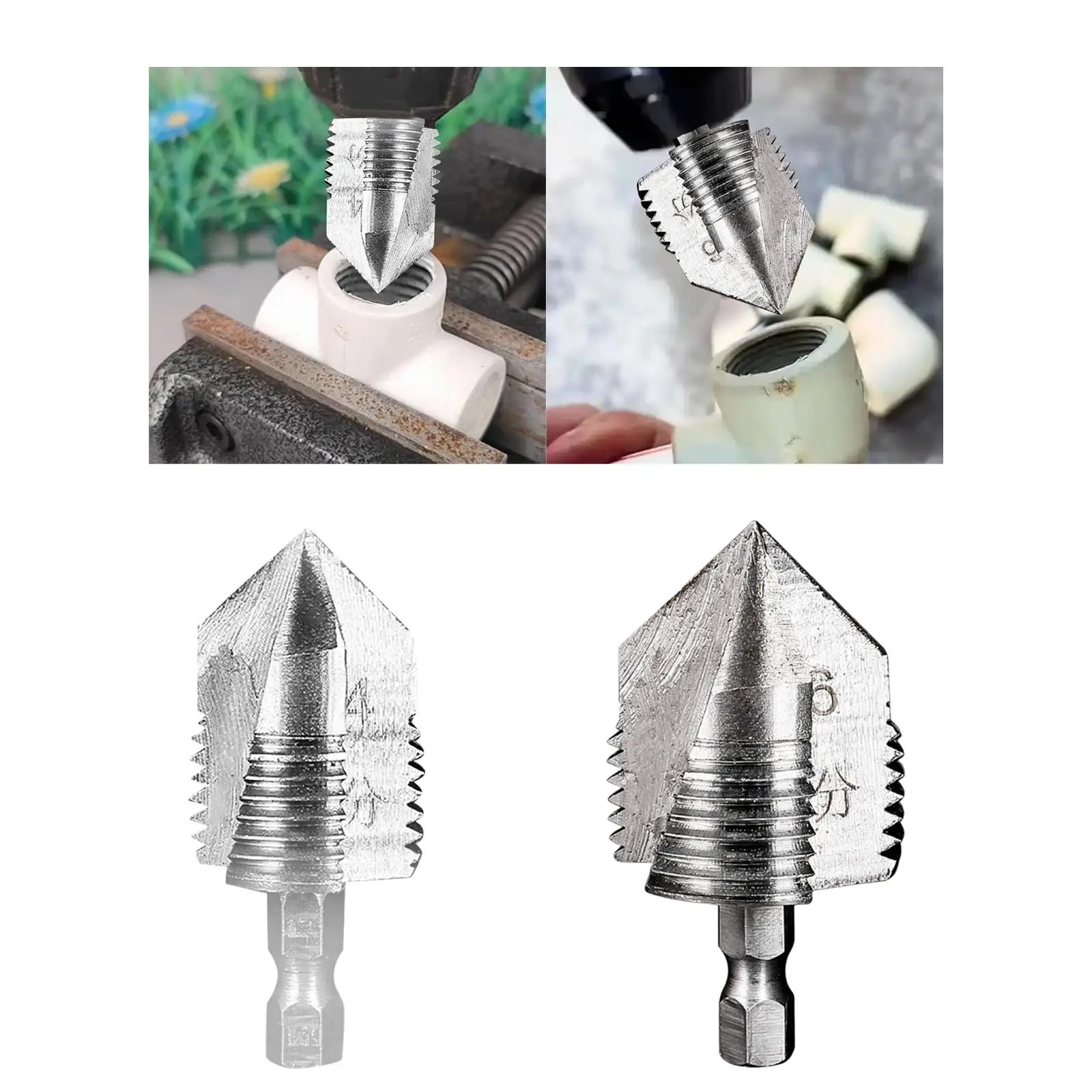 

PVC Tube Threader Hardware Plumber Tools for Building Maintenance Bathroom