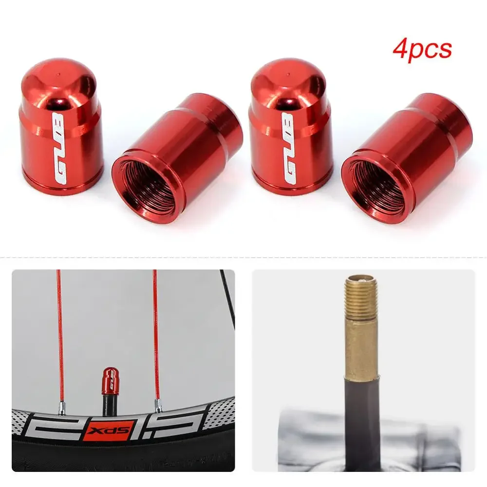 

4pcs Aluminum Bicycle Tire Valve Cap Ultralight Mountain Road Bike Tyre Cap Schrader/Presta Tire Valve Protector MTB Accessories