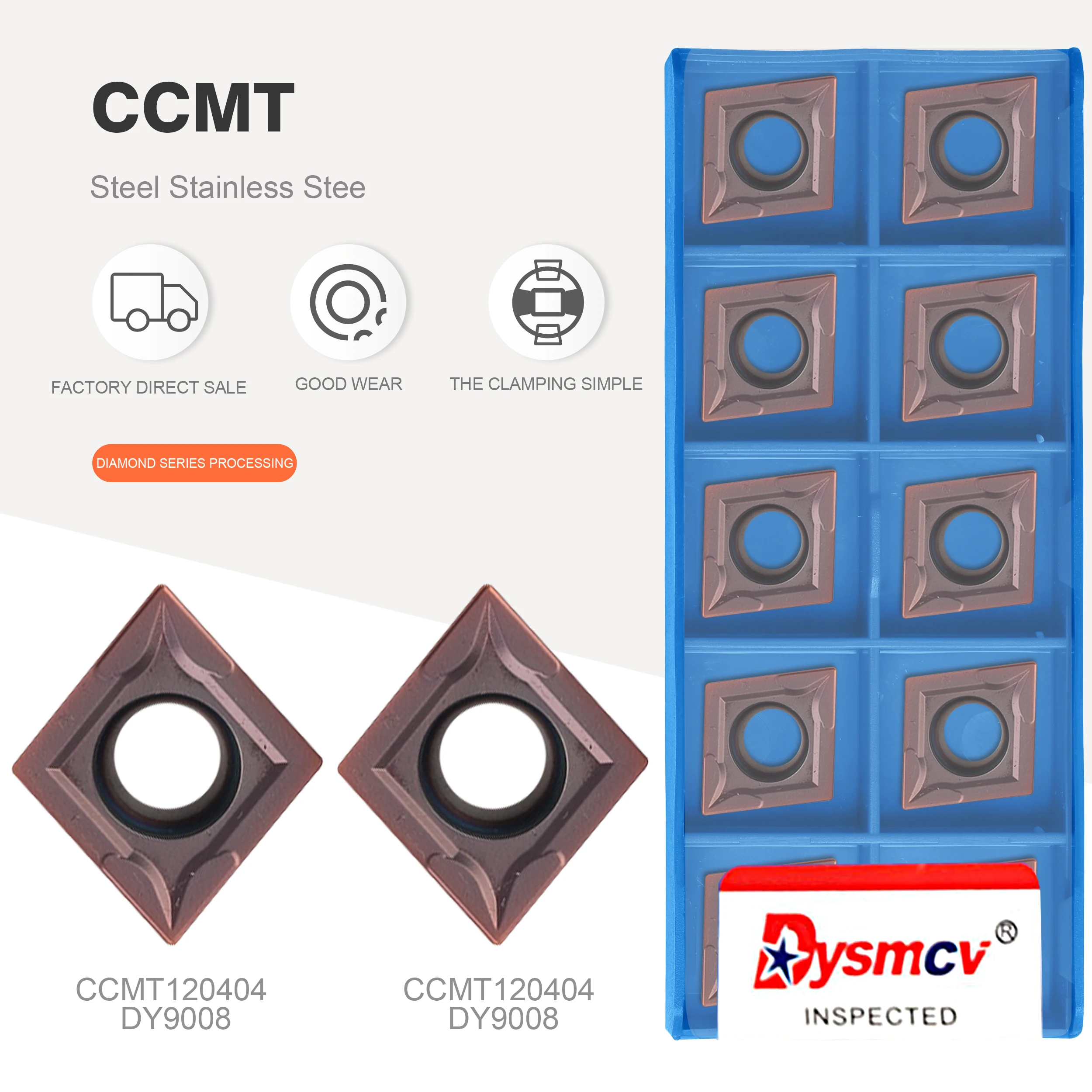 

CCMT060204 CCMT09T304 CCMT120404 DY9008 CCMT060208 DY9008 фотоинструменты для токарного станка с ЧПУ из нержавеющей стали