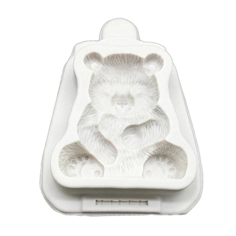 Bamboo Panda Silicone Mold Fondant Cakes Decoration Mould Cute Chocolate Baking Tools