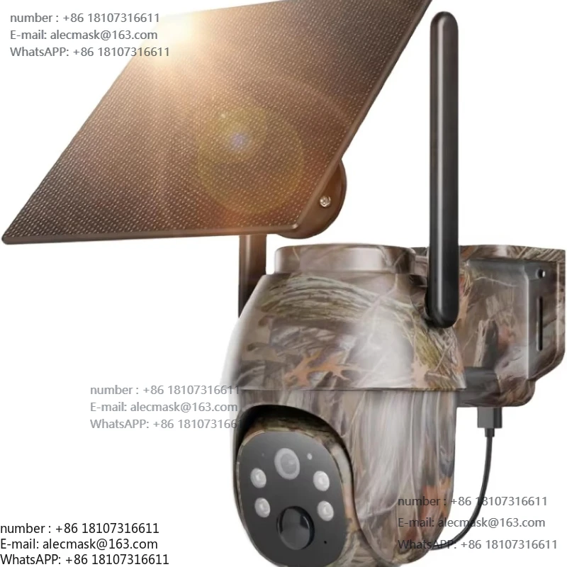 

Outdoor Hunting Wildlife Camera 4G LTE Solar Cellular Tracking Camera 360 Gaming Camera Night Vision Sports Waterproof