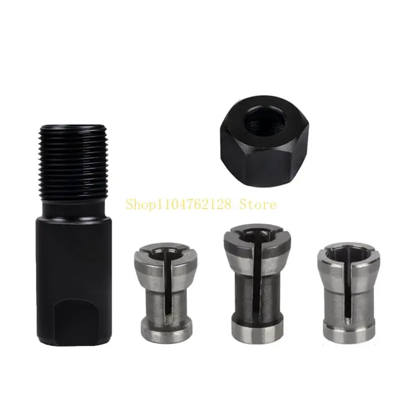 Removable Angles Grinder Thread Adapter, Adapter and 6/6.35/8Mm Clamping Inserts for Wood Trimming, Grooving, and best sale