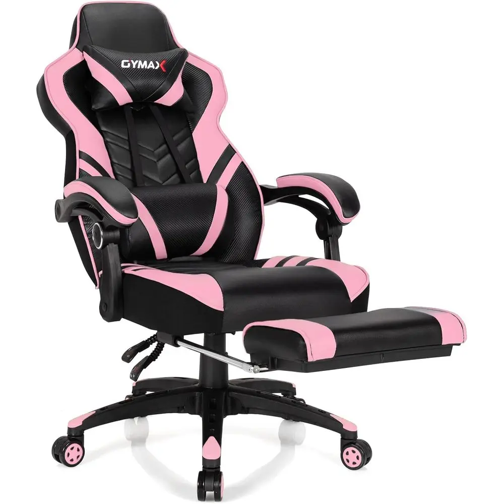 

Ergonomic Gaming Chair with Footrest, Adjustable Armrests, Lumbar Support, High Back Design for Comfortable Gaming and Office Us