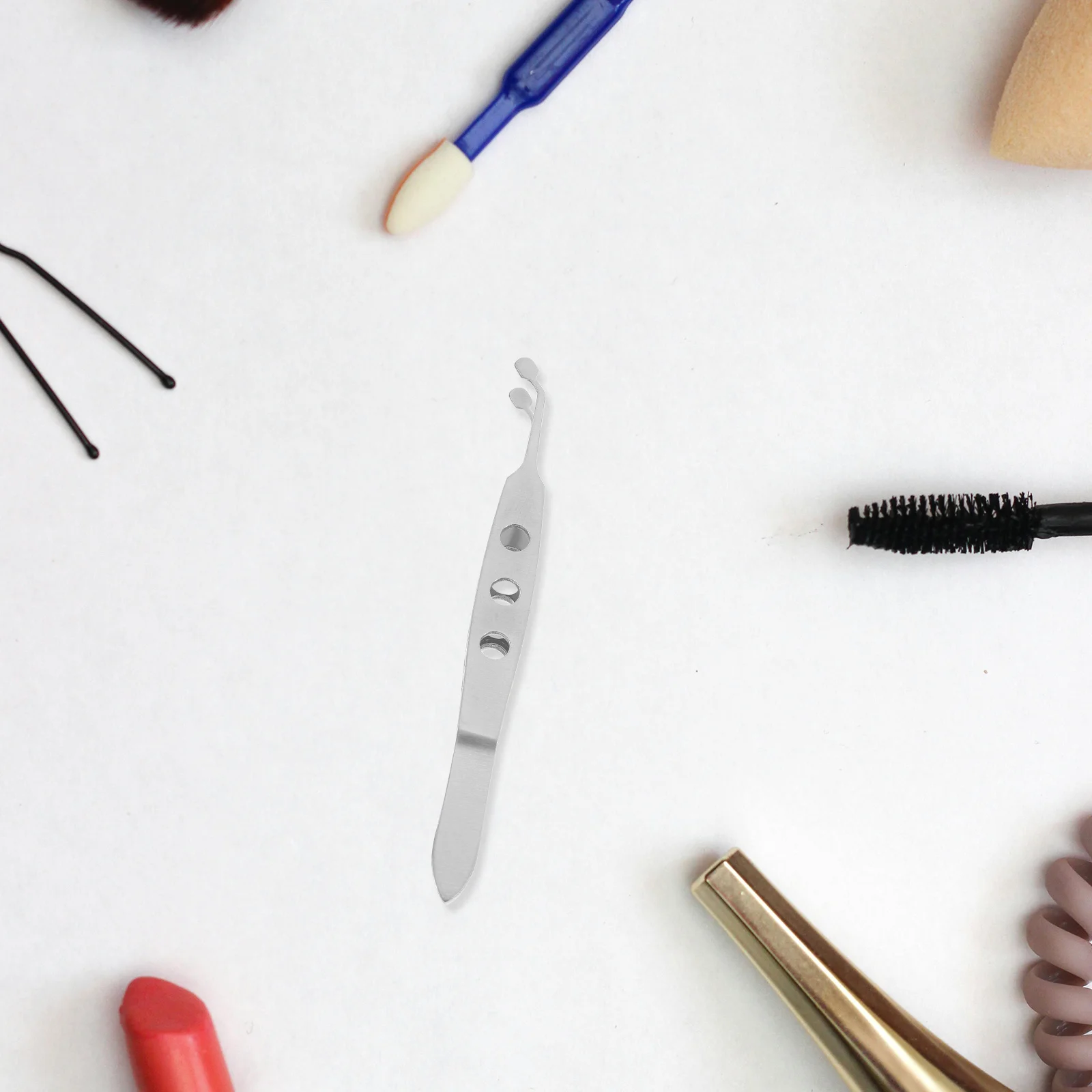 Meibomian Pinzette mit runder Spitze, Präzisions-Augenlid-Massagewerkzeug, Stahl-Expressor-Auge für Männer und Frauen, Reisen, Gesichtspflege