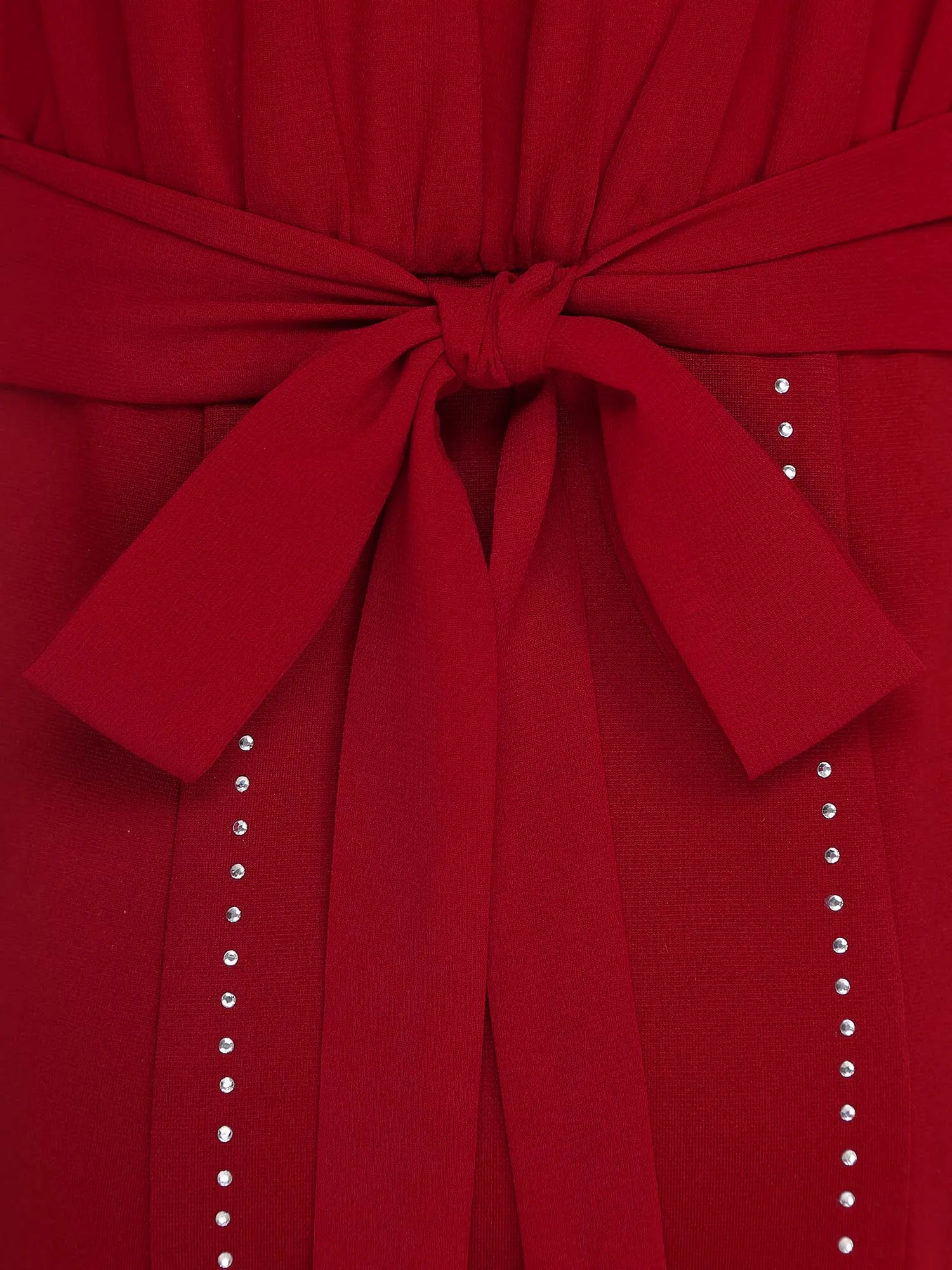 Elegant Long Sleeve Girls' Christmas Dresses with Belt Children Bowknot Festive Costume Party Dress Holiday Xmas Prom Gown