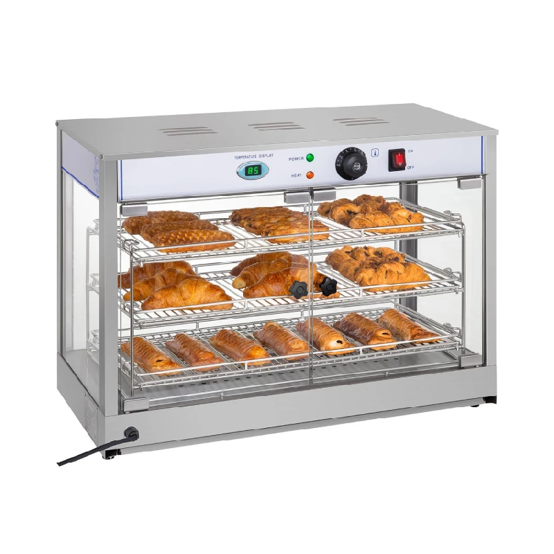 

Hot Sale 3-Layer Snack Warming Showcase Hot Food Warmer Display Showcase Warming Showcase Food Warmer