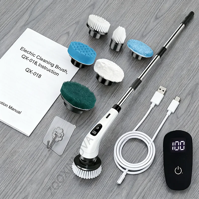 Home Bathroom Cleaning Robot - WireLess หุ่นยนต์เครื่องซักผ้าหน้าต่างสําหรับซักผ้าเครื่องดูดฝุ่นหุ่นยนต์ทําความสะอาดกระจกอัจฉริยะเครื่องใช้ในบ้านห้องน้ําแปรงทําความสะอาดไฟฟ้า