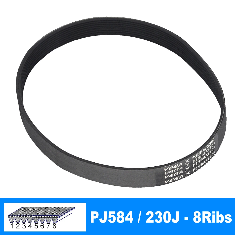 Pangyoo Courroie Trapézoïdale Nervurée PJ 570 Mm - 2PJ570 10PJ570 8PJ570 14PJ570 224J Pour Tapis De Course