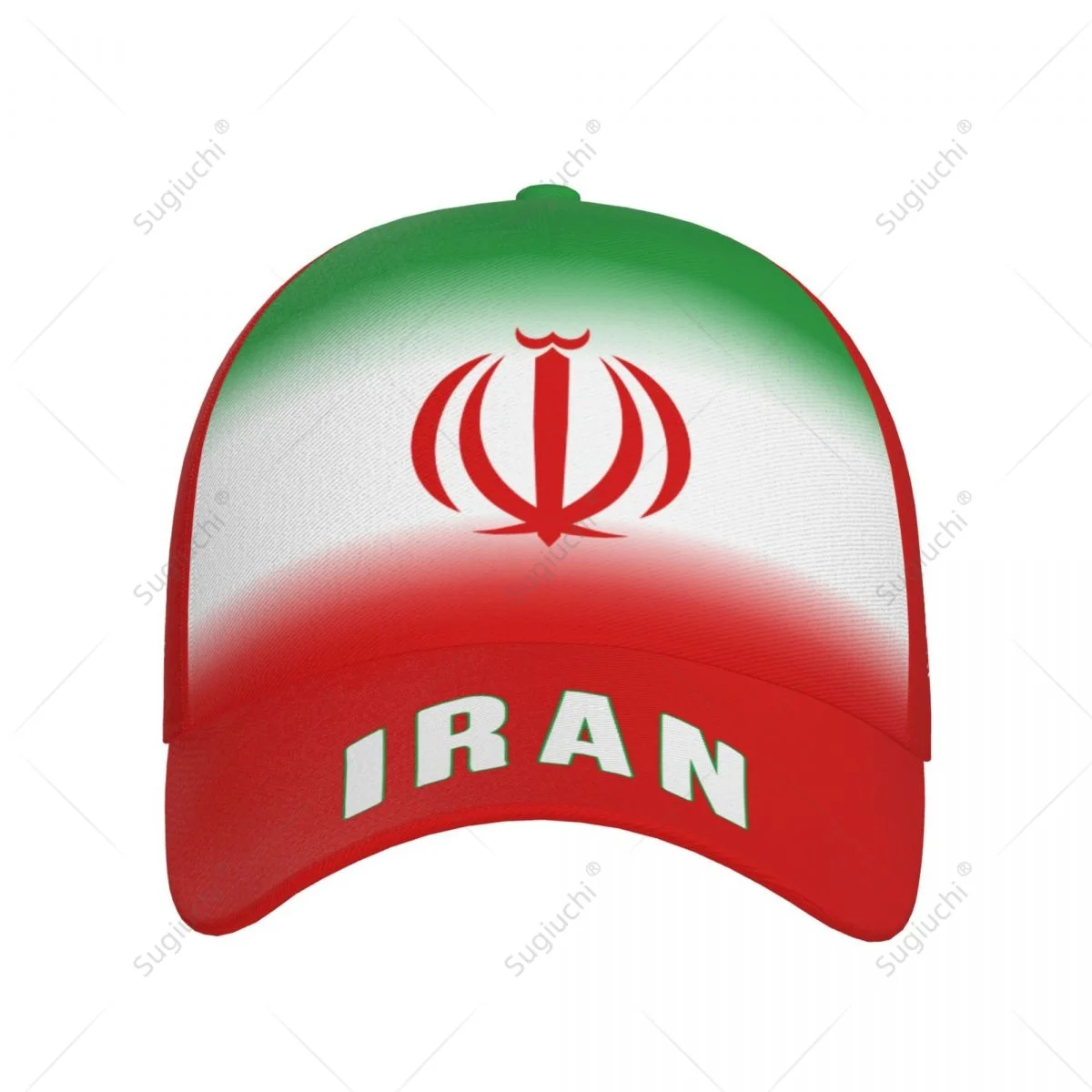 Unisex Baseball Cap Hat Iran Flag Gradient Color 3D Printing for Tennis Outdoor Bike Bicycle Golf Baseball Sports Fans