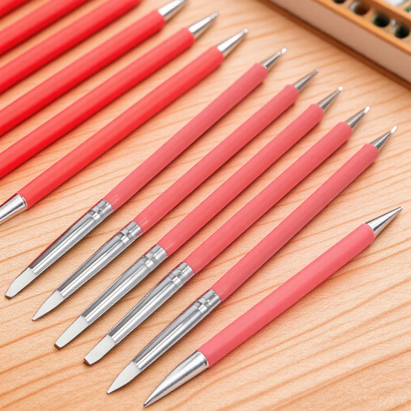 

5pcs Nail Art Brushes Dual Head For Gel Nails Manicure Dotting Tool Kit Salon Diy Works Nail Art Liner Brush Manicure Brush Pen