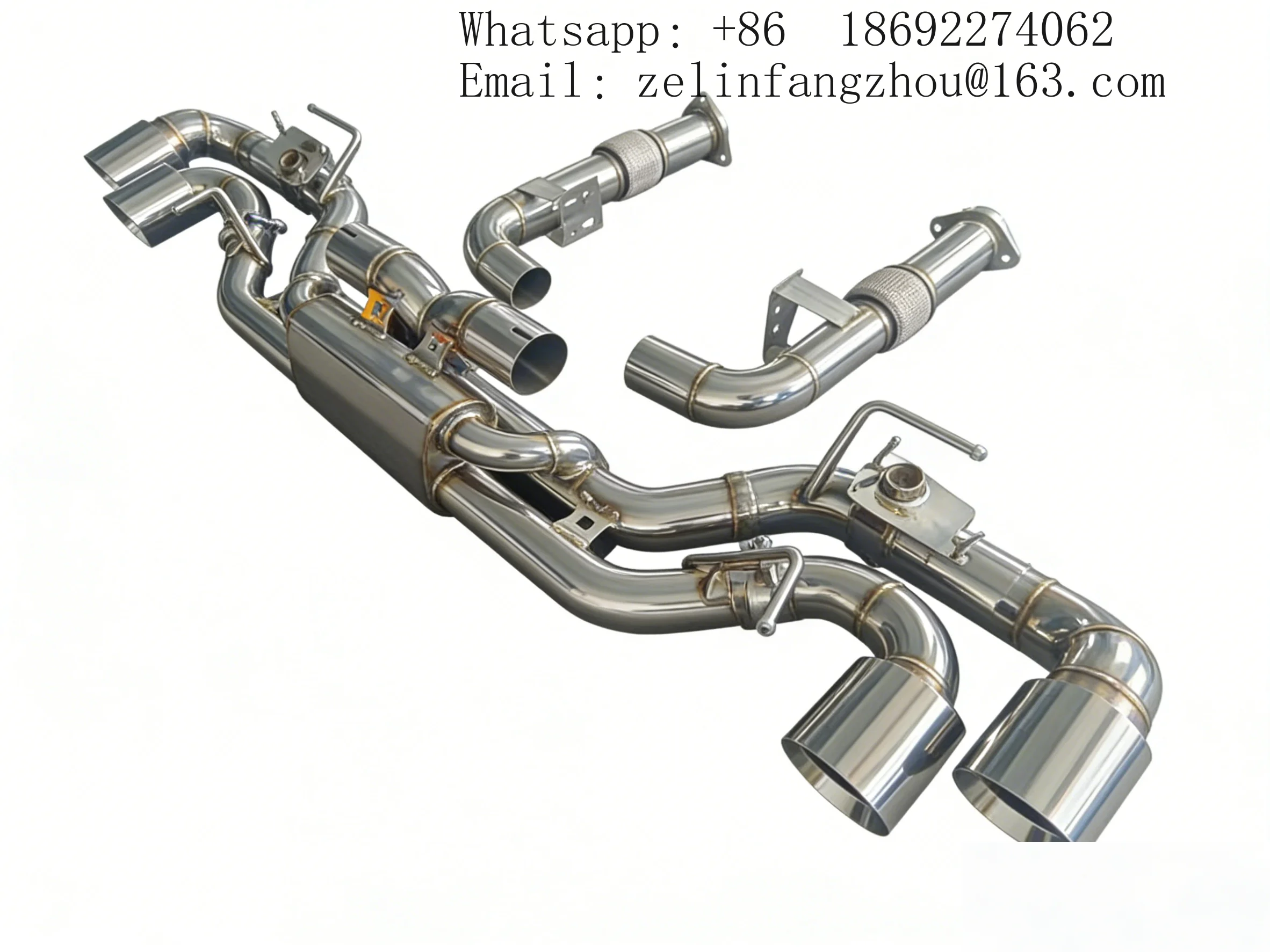 Full Titanium Catback Exhaust System For Corvette C8 Z06 Premium Quality Exhaust Pipes RES
