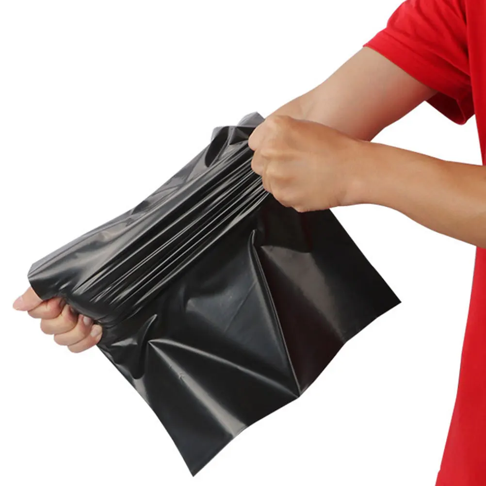 

100 Pcs Thickened Black Waterproof Express Bags Packaging Delivery Packing Envelopes Mailer Shipping LDPE for Business