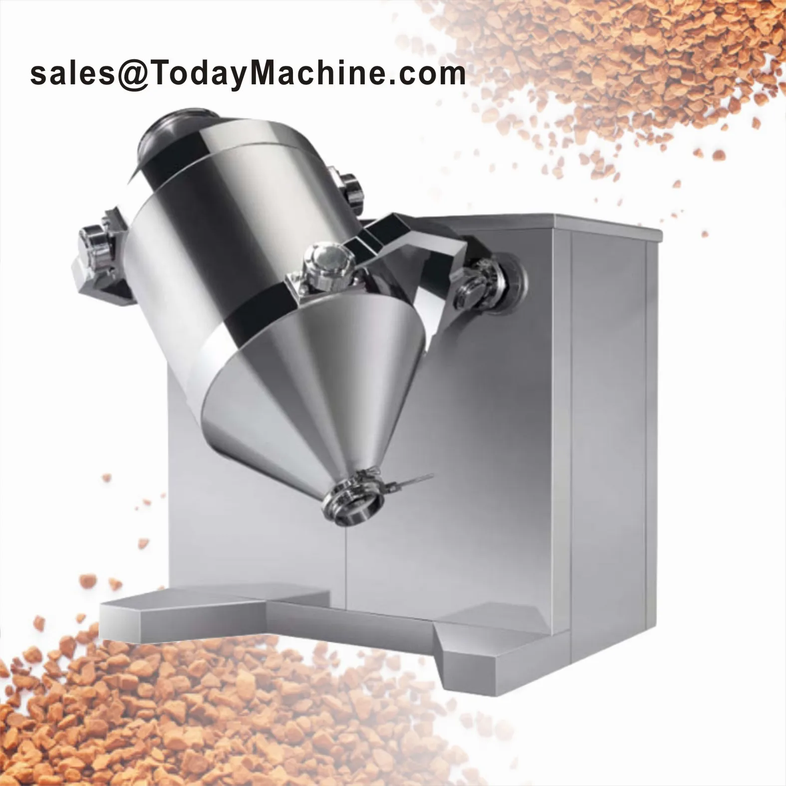 الفولاذ المقاوم للصدأ ثلاثية الأبعاد سوينغ الدورية خلاط ثلاثي الأبعاد النمام خلاط مسحوق خلاط لمضافة الأعشاب الدقيق