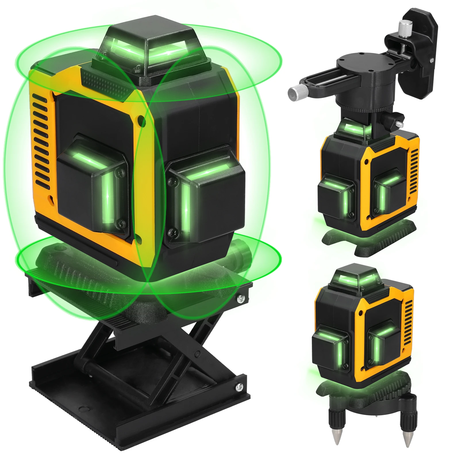 16 خطوط مستوى الليزر 3 ° آلة التسوية الذاتية بطارية ليثيوم قابلة للشحن أداة التسوية ملصق حائط أرضي متعدد الاتجاهات #1