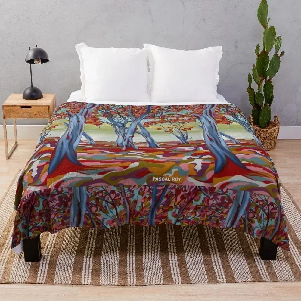 

- DETAIL OF GOLDEN MOMENTS - ART BY PASCAL ROY Throw Blanket Quilt Luxury Brand Sleeping Bag Blankets