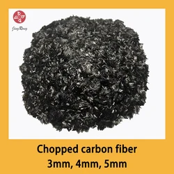 3mm 4mm 5mm Chopped Carbon Fiber High Electrical Thermal Conductivity High Strength  Easy To Disperse