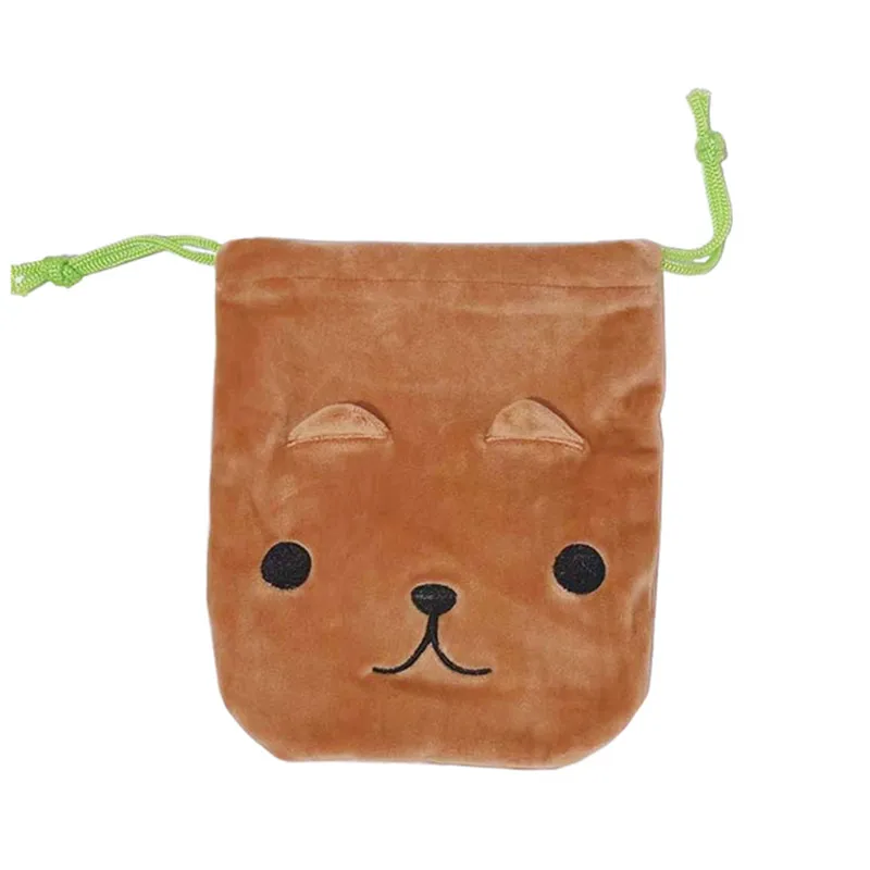 

Kapibarasan Capybara Plush Drawstring Bag Pouch Cartoon Anime Kawaii Cute Small Storage Organizer Bags