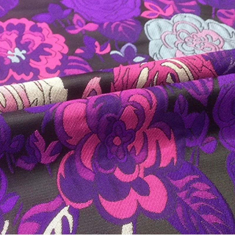 

Окрашенная в пряжу парчовая жаккардовая ткань, платье с цветочным узором, детский костюм, пальто, одежда, ткань, европейский брендовый дизайн, ткань для шитья своими руками