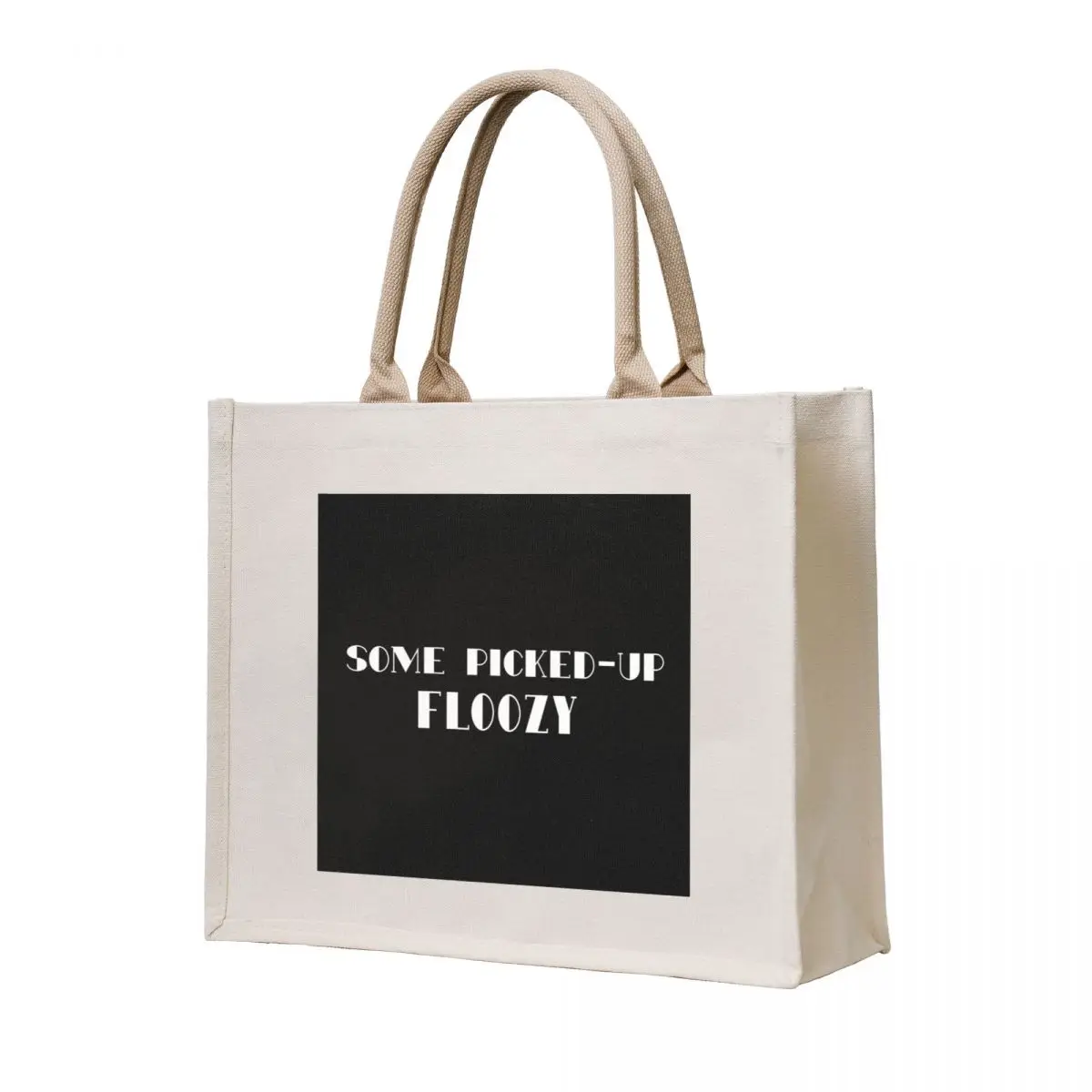 

Some Picked-Up Floozy- Mommie Dearest- White Text Tote Bag canvas tote Shopper Shopping bags