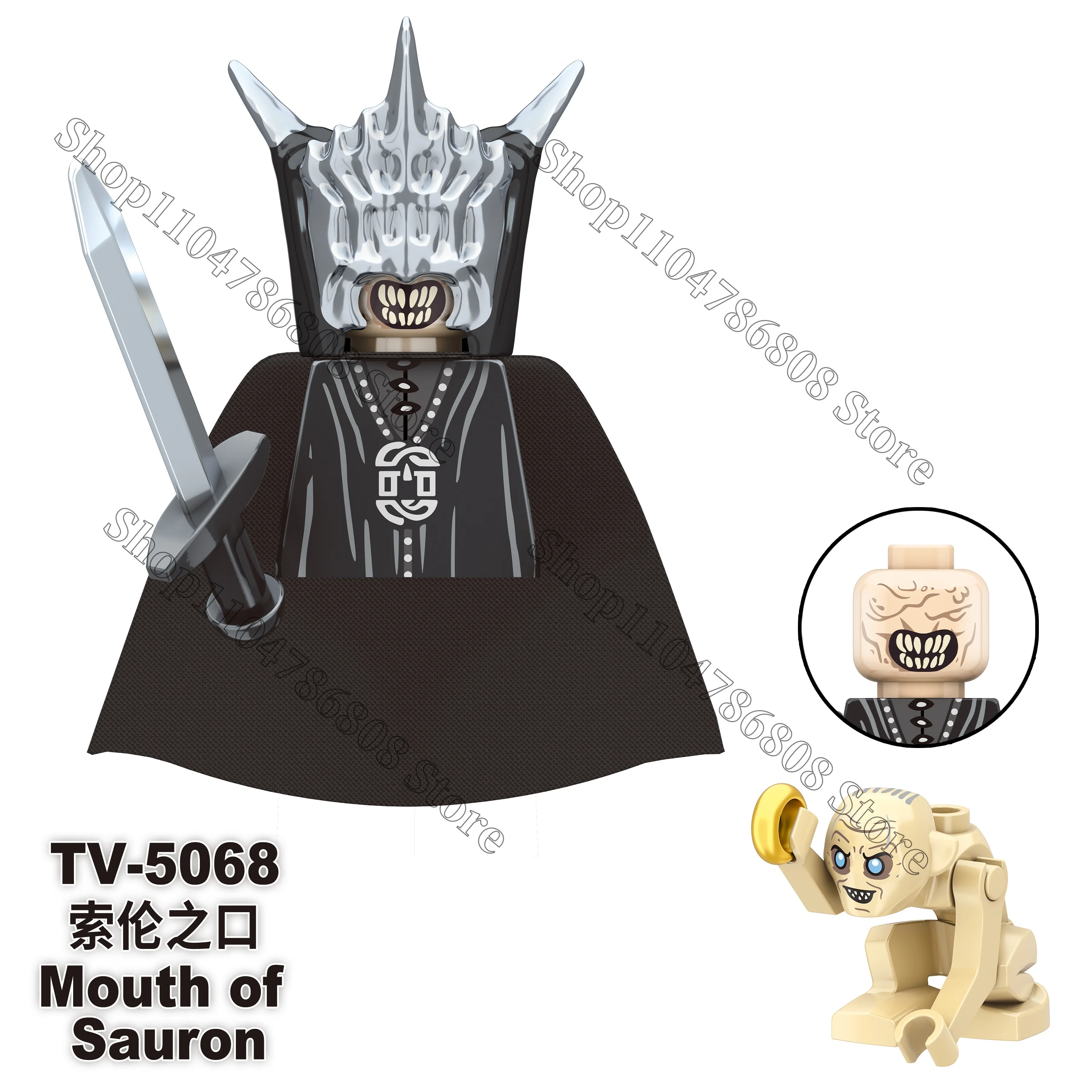 Figura de película de anime del Señor de los Anillos Uruk-hai Boromir ORCS modelo bloques de construcción regalo para niños juguetes de ladrillo