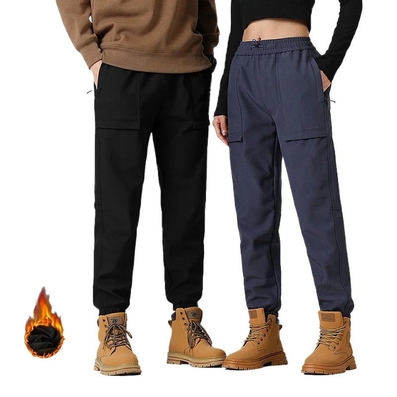 

Winter Thick Fleece Pants Men Women Waterproof Windproof Warm Jogger Pants Unisex Hiking Camping Climbing Skiing Trousers