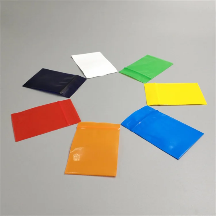 100PCS Thick Colorful PE Ziplock Packaging Bag Reclosable Spice Key Snack Jewelry Hardware Screw Photos Battery Storage Pouches
