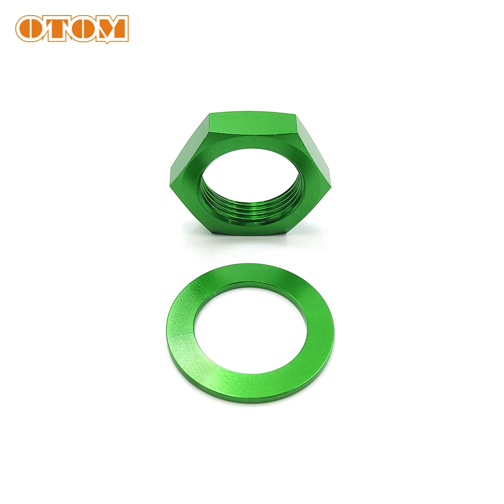 OTOM Motocross CNC Steering Stem Nut M24xP1.5 For KAWASAKI KX125 KX250 KX250F KX250X KX450 KX450X KLX450R Motorcycle Accessories