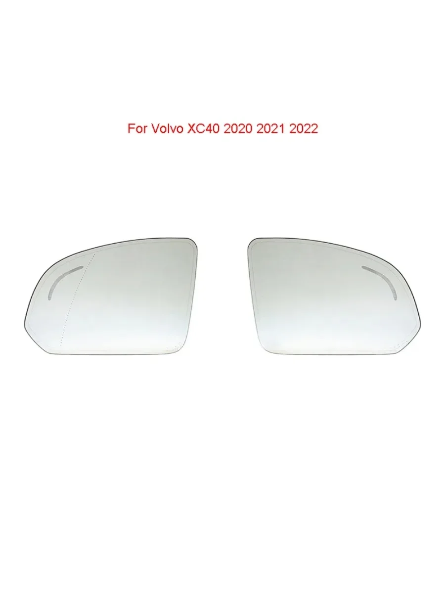 

Auto Left Right Heated Blind Spot Warning Wing Rear Mirror Glass For Volvo XC40 2020 2021 2022