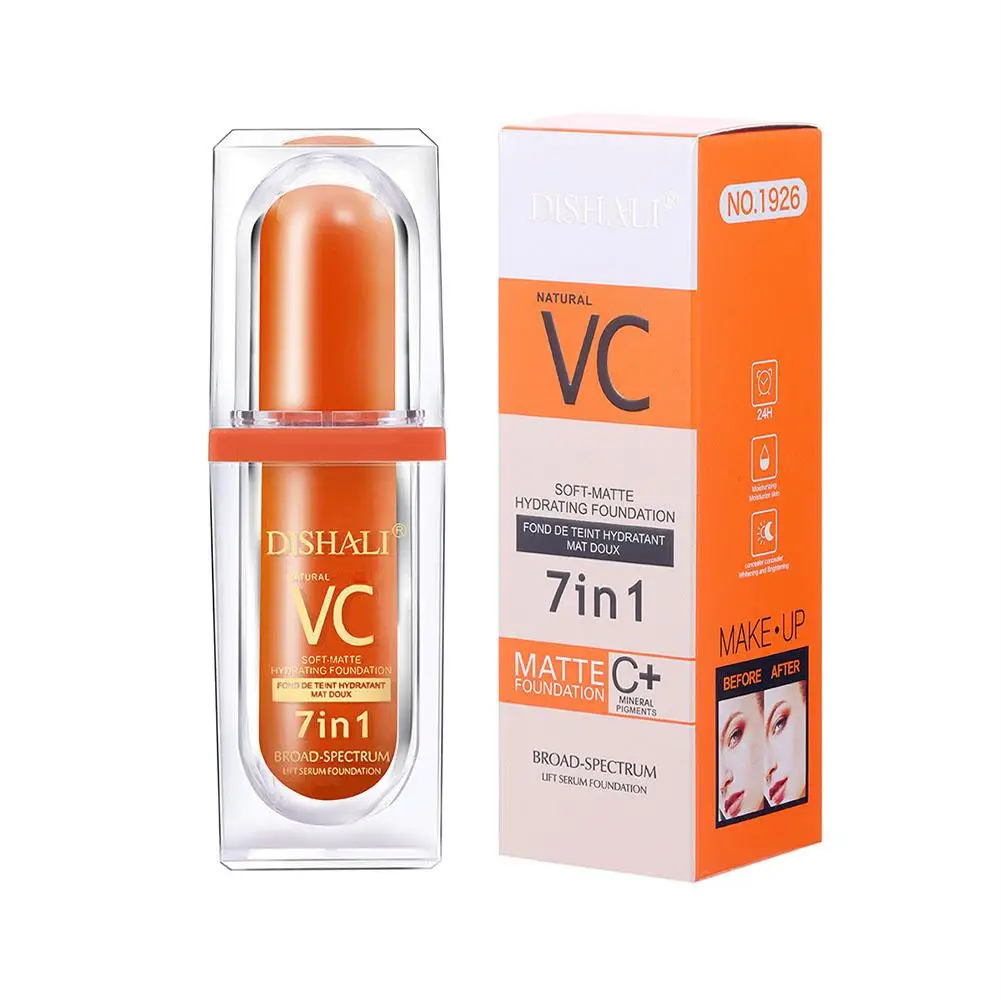 7-IN-1 Vitamin C Face Cream Whitening VC Five Tone Spots Moisturizer Skin Wrinkle Care Brightening Up Pimple Remover Aging F4G3