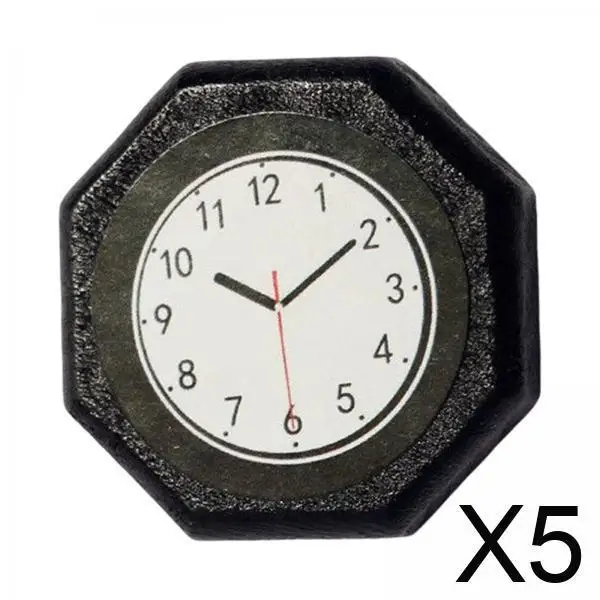 

Miniature Clock 1 12 Scale Dollhouse Accessory Wall Decor PP Material Desk Timepiece for Dollhouse Living Room