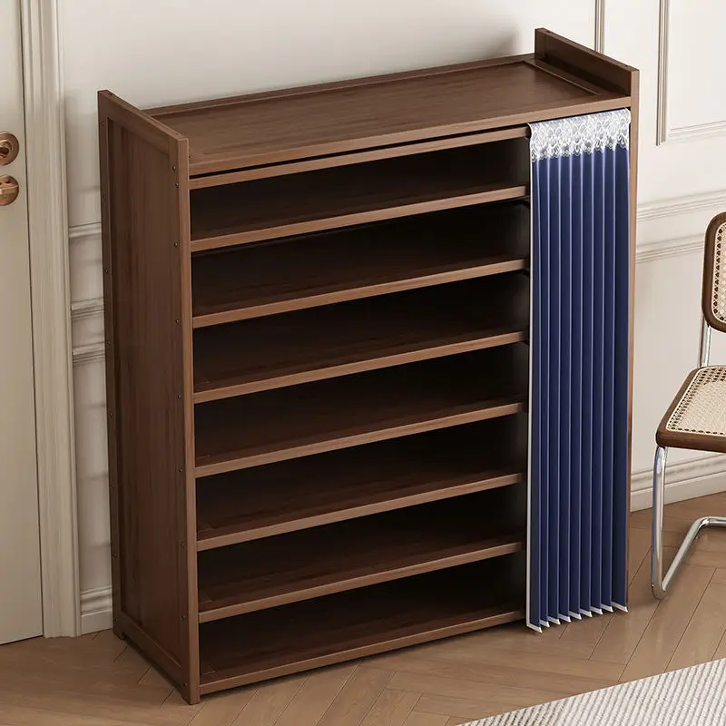 

Простая полка для обуви, многослойный пыленепроницаемый шкаф для обуви с бытовой дверью, полностью закрытый общежитие, широкий и провинциальный встроенный