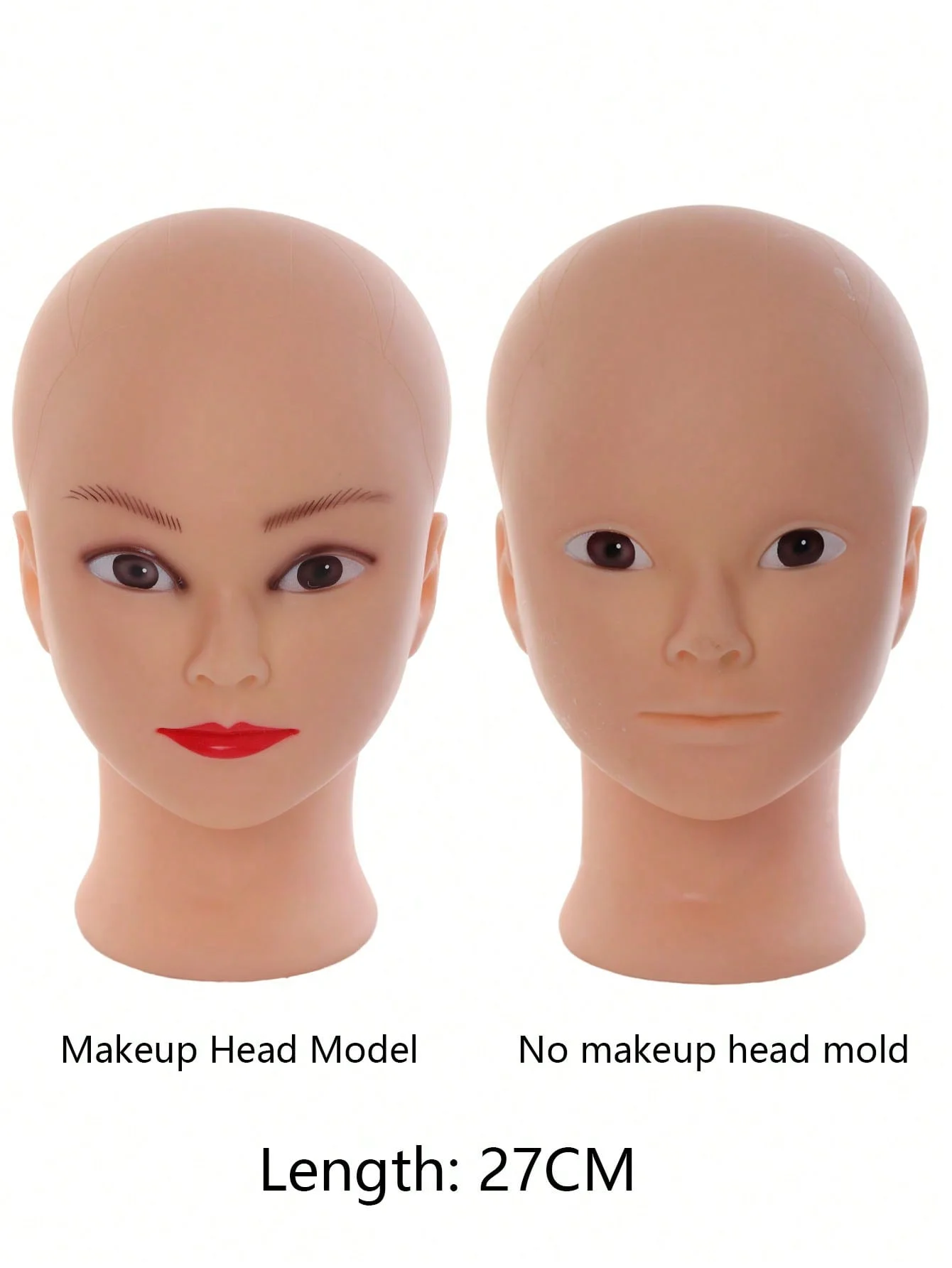 Professional Makeup Doll Head Bald Manikin Model