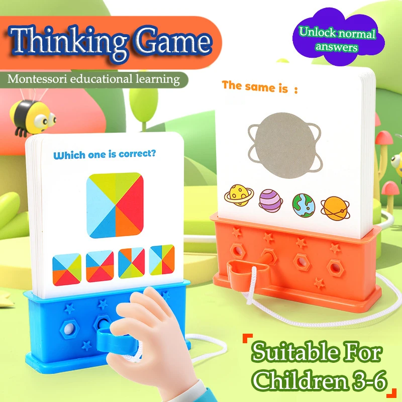 Kids Logical Thinking Training Montessori Toys Shape Sorting Puzzles Intelligence Board Games Fidgeting Autism For 2-6 Years Old