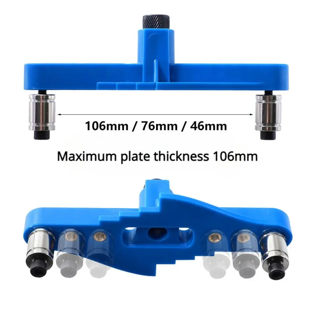 

2 in 1 Drill Guide Positioner 6/8/10mm Drill Sleeve Center Line Marker Self Centering Scriber Durable Convenient