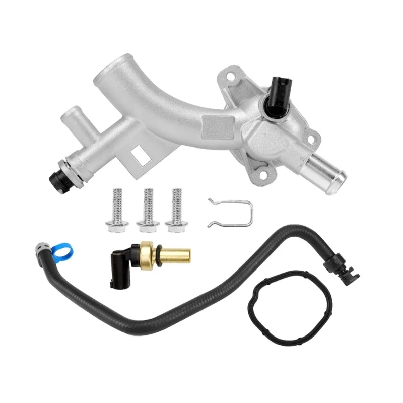 Engine Coolant Housing Water Outlet With Coolant Inlet Hose Kit Repalce 25193922, 13251447, 55596898