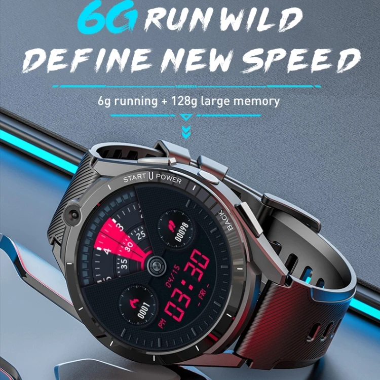 New LEMFO LEM16 4G Android 11 6GB+128GB 8.0MP Rear Camera 1.6 inch Screen Smart Watch