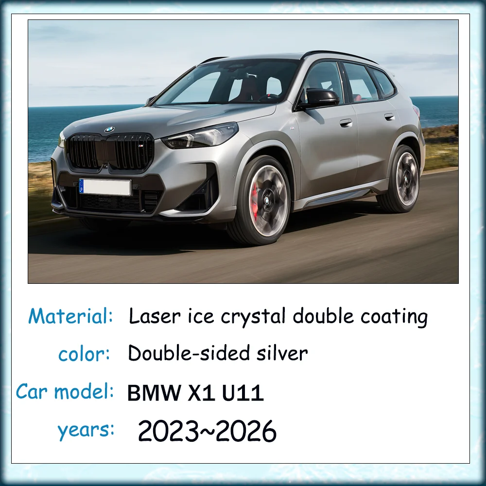 

For BMW X1 U11 iX1 2023~2026 2024 Skylight Sunshade Car Side Window Anti-UV Windshield Sun Shade Protector Parasol Accessories