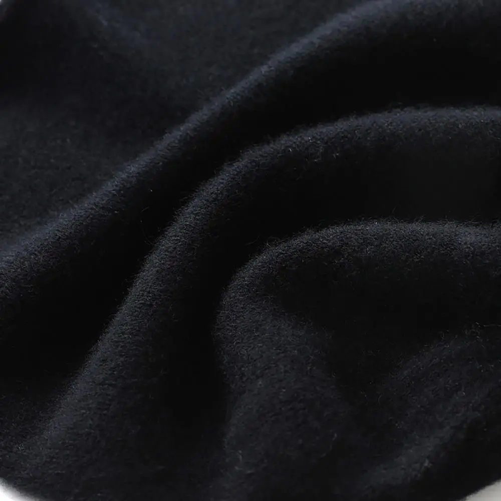 عارضة الكشمير الكشمير محبوك قبعة بلون توالت حافة الشتاء قبعة دافئة للجنسين قبعة صغيرة